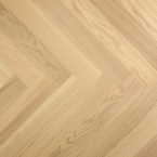 Otium Hout visgraat Satin – wit geolied